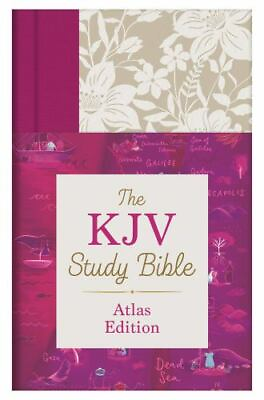 #ad The KJV Study Bible: Atlas Edition Wildflower Bouquet Thumb Indexed $18.59