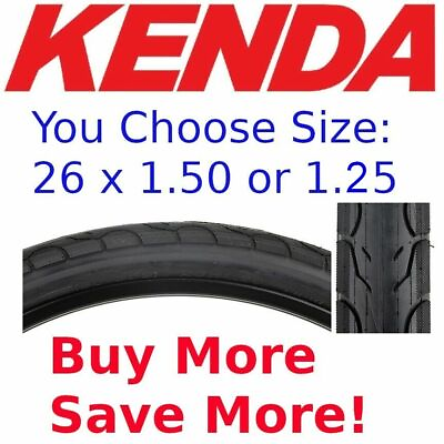 #ad Kenda Kwest K193 26x1.25quot; OR 26x1.5quot; High 100psi Bike Tire MTB Fast Urban Slick $20.50