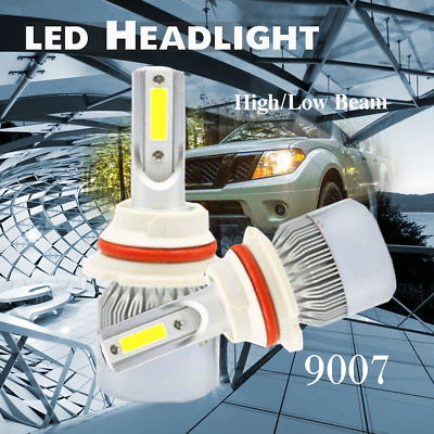 #ad 9007 Super Bright LED Headlight bulbs Hi Lo Beam For Nissan Frontier 2001 2019 $19.97