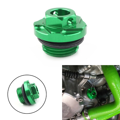 #ad Green Engine Oil Fill Plug Screw Cap for Kawasaki KX250 KX250F KLX450R KX450F $12.49