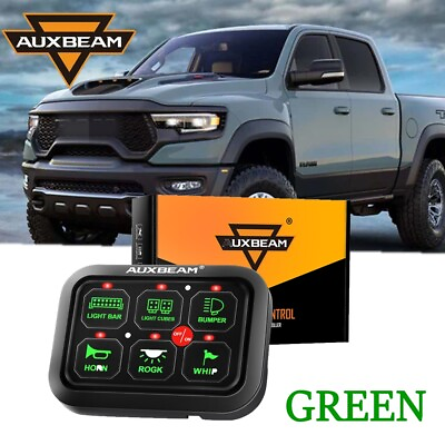 #ad AUXBEAM GC60 6 GANG LED LIGHT BAR SWITCH PANEL OFF ROAD CONTROLLER FOR DODGE RAM $114.99