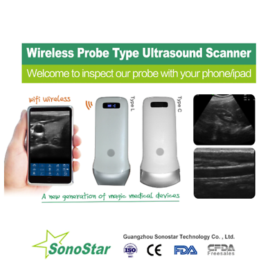 #ad Free Suitcase Wireless Ultrasound Probe Scanner Portable Machine WIFI Ultrasound $950.00