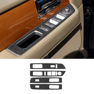 #ad Carbon Fiber Interior Window Control Cover Trim For Lincoln Navigator 2007 2014 $32.68