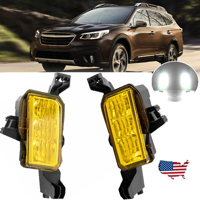 For Subaru Outback 2020 2022 Left Right Fog Lights Bumper Driving Lamps LED Pair $123.50