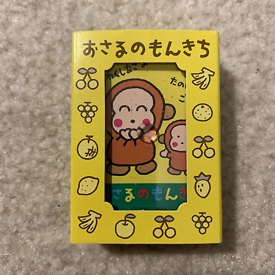 #ad Sanrio Monkichi Monkey Yellow Playing Card Deck Toyo Japan Sleeve Case 1993 VTG C $31.47