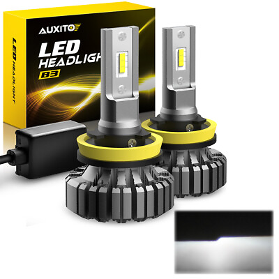 #ad Super Bright H11 H8 H9 LED Headlamp Lamp FANLESS Low Beam Kit Fog Light 6500K OH $30.39