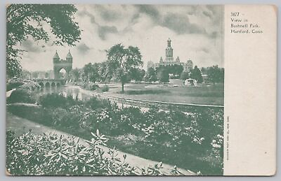 #ad State View Hartford Connecticut View in Bushnell Park Vintage Postcard $3.00
