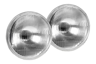 H6024 7quot; Round Glass Headlight Housing H4 Conversion Lights OEM LOOK PAIR NEW $54.99
