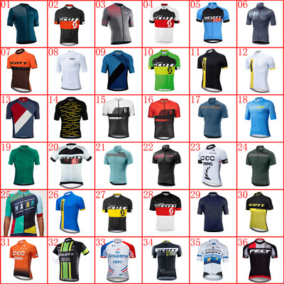 #ad 2024 Summer Hot Sale Cycling Shirt Bicycle Uniform Mens Short Sleeve Bike Jersey $18.05