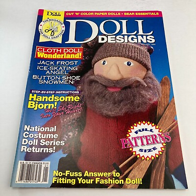 #ad Doll Designs Magazine January 1994 C $7.19