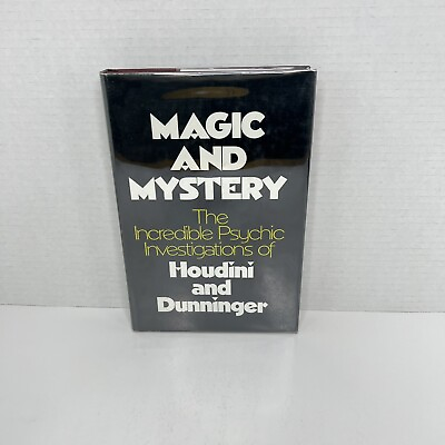#ad MAGIC AND MYSTERY Incredible Psychic investigations Houdini amp; Dunninger 1967 HC $21.68