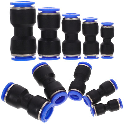 #ad 50 Pc Air Hose Quick Connect Pneumatic Straight Connectors Fittings Kit $18.48