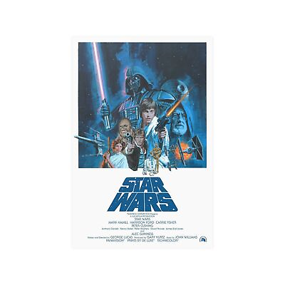 #ad Vintage Movie Poster Star Wars Episode IV A New Hope 1977 $28.99