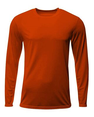 #ad A4 N3425 Mens Long Sleeve Polyester Sprint Dri Fit Moisture Wicking T Shirt $12.07