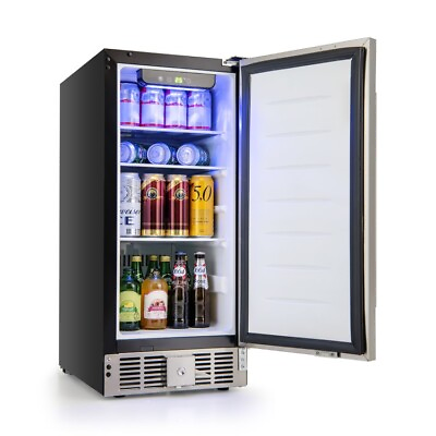 #ad Electric Compact Kitchen Refrigerator W Adjustable Thermostat amp; Stainless Door $328.40