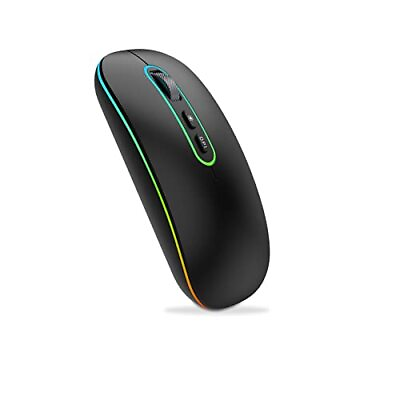#ad LED Wireless Mouse Slim Rechargeable Bluetooth Mouse Portable Silent Wireless... $16.86