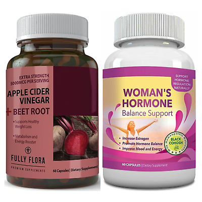 #ad Apple Cider Vinegar Beet Root Helps Weight Loss Woman Hormone Balance Supplement $34.45