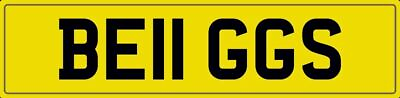 #ad BEGGS BEGS NUMBER PLATE BE11 GGS PRIVATE VEHICLE REGISTRATION BEIG BEGGER REG GBP 3499.00