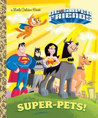 #ad Super Pets DC Super Friends Little Golden Book Hardcover GOOD $4.08