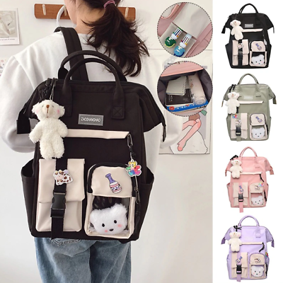 #ad New Harajuku Campus Cute School Bookbag Stylish Backpack Women#x27;s Teenagers $29.88