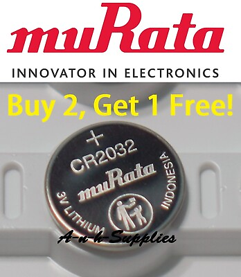 #ad Sony Murata ECR2032 CR 2032 CR2032 3V Lithium Battery Remote Key Fob Watch $1.51