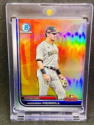 #ad #ad Jackson Merrill RARE ROOKIE REFRACTOR BOWMAN CHROME INVESTMENT CARD SSP ROY $26.99