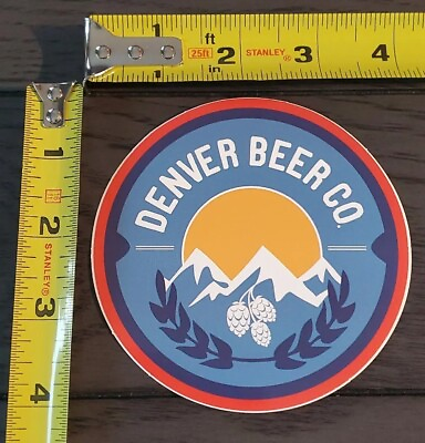 #ad DENVER BEER Brewing Co Vinyl Sticker NEW Craft Beer Brew Brewery Logo Decal $3.95