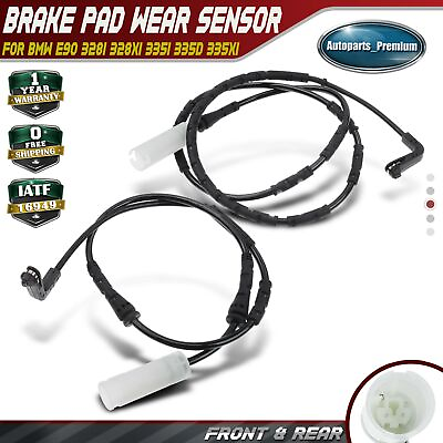 #ad Front amp; Rear Disc Brake Pad Wear Sensor for BMW E90 328i 07 10 330i 335i 335d $10.59