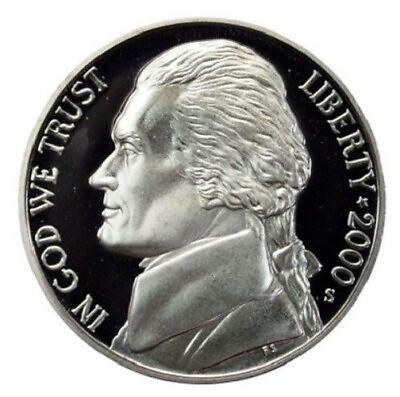 #ad 2000 S Proof Jefferson Nickel Uncirculated US Mint $2.39