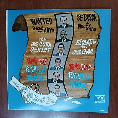 #ad The Joe Cuba Sextet – Wanted Dead Or Alive 1966 Vinyl LP Boogaloo Salsa $27.98