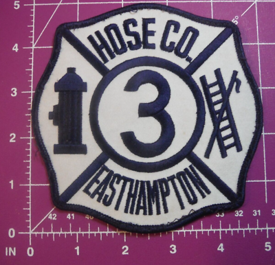 #ad East Hampton NY Fire dept Hose Co 3 patch $10.00