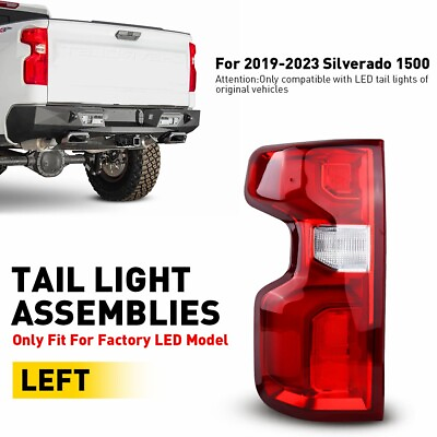 #ad LED Tail Light Assembly For 2019 2023 Chevy Silverado 1500 Left Driver Rear Side $199.99