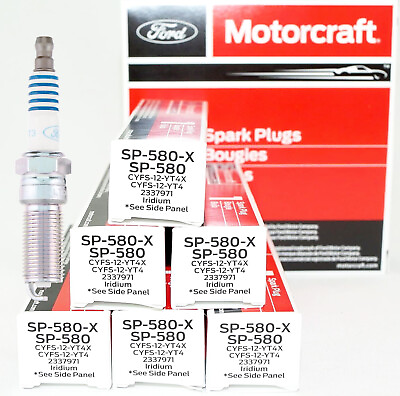 #ad 6PCS Genuine OEM SP580 Iridium Spark Plug For Motorcraft SP534 SP580X CYFS12YT4X $32.99