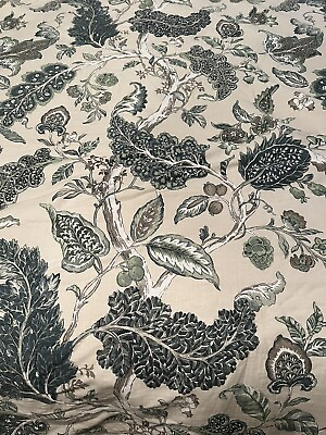 #ad Rose Tree Camilla Jacobean Floral King Green Floral Cotton Comforter Only $76.00