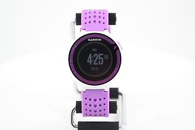 #ad Garmin Forerunner 220 White Violet GPS Running Watch w Charger $72.99