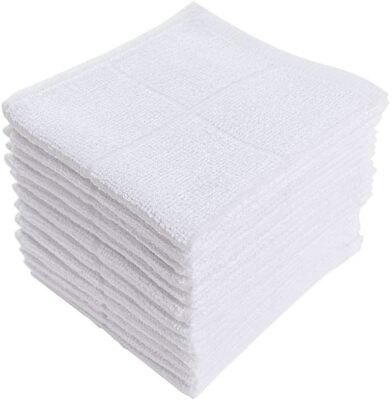 #ad 12PC 11X11 Dishcloths Kitchen Highly Absorbent Dish Rags 100% Cotton Dish Cloths $12.99