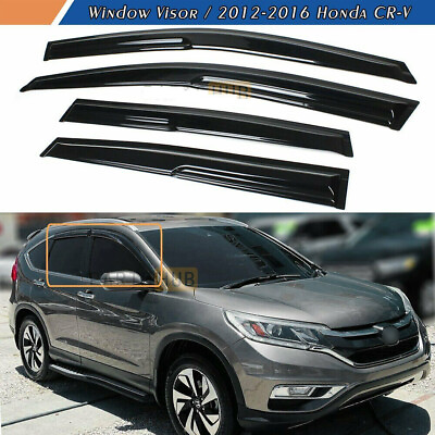 #ad For 2012 2017 Honda CRV CR V JDM 3D Wavy Mugen Style Window Visors Rain Guards $26.99