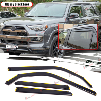 #ad For 2010 2023 Toyota 4Runner In Channel Window Visors Sun Rain Guards Vent Shade $35.99