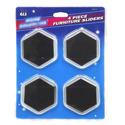 #ad 4 Pack Large Furniture Moving Sliders Pads Carpet Felt Gliders Feet Movers $6.95