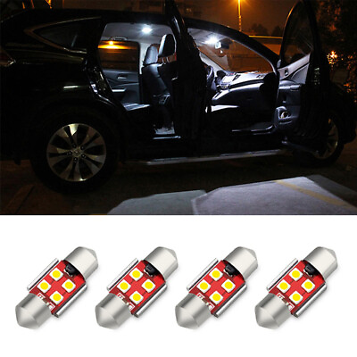 #ad 4x 31mm Car Auto Dome 3020 SMD LED Bulbs Interior Light Festoon Lamp White AUXIT $10.99