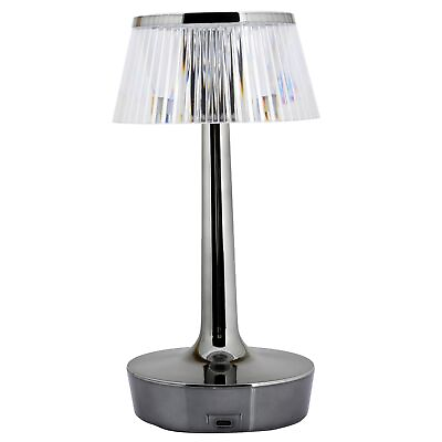 #ad Crystal Mushroom Table Lamp for Bedroom Bedside Portable Lamp USB Touch S... $27.03