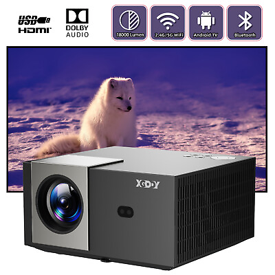 #ad XGODY Projector 5G WiFi 18000 Lumen LED Video Home Theater Beamer Android 11.0 $182.99