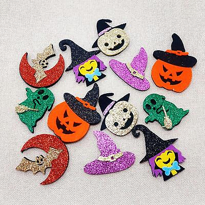 #ad 12x Glitter Halloween Sequins Accessories Flatback Craft Phone Case Party $7.38