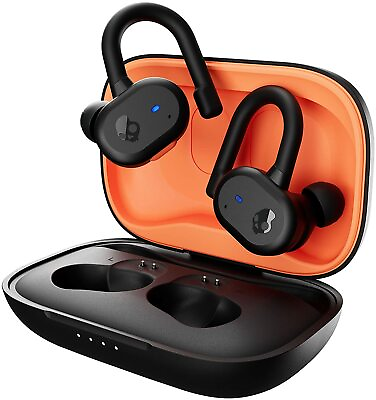 #ad Skullcandy Push Active XT Wireless Earbuds Black Orange Certified Refurbished $29.99