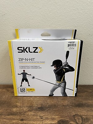 #ad New SKLZ Zip N Hit Pro Baseball Softball Guided Pitch amp; Return Batting Trainer $15.00