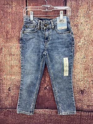 #ad Cat amp; Jack Size 5 Boys Denim Jeans Adjustable Waistband $9.99