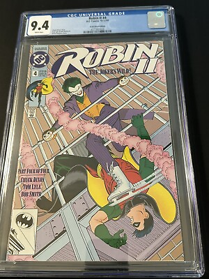 #ad Robin II Issue #4 Of 4 Variant Cover B CGC Graded 9.4 WP Very Fine 1991 $135.00