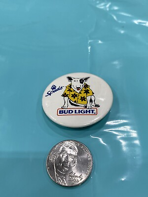#ad Spuds Bud Light Pin Button Vintage Collectible $3.99
