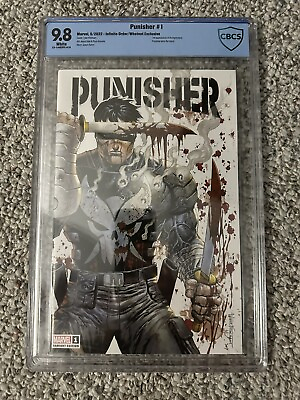 #ad Punisher #1 9.8 CBCS Not CGC Infinite Order WhatNot Exclusive Tyler Kirkham $60.00