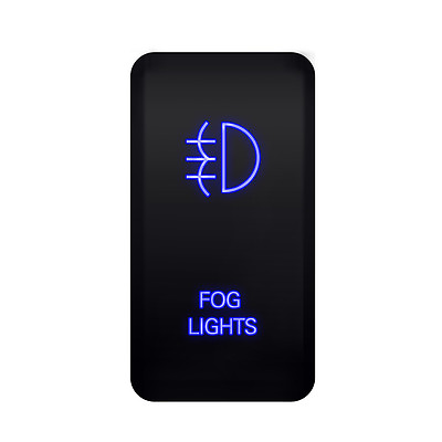 Blue LED Light Bar Rocker Switch Fog Push Button For Toyota Tundra FJ Cruiser $9.26